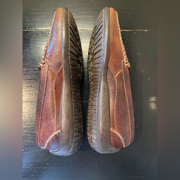 Martin Dingman Countrywear Driver Penny Loafer Tan Leather Slip-On Loafers 10.5M - Picture 5 of 9